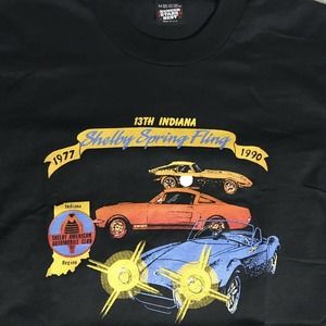 Vintage Mens M Shirt Shelby Cobra 1990 13th Spring Fling Indiana